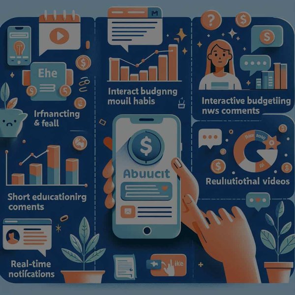 Quels types de contenu interactif peuvent augmenter l'engagement sur une application mobile de gestion financière personnelle ?